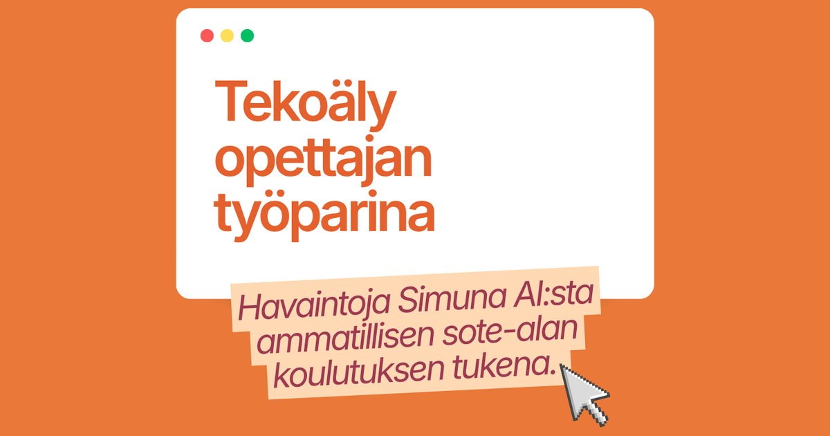 Tekoäly opettajan työparina